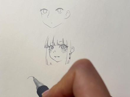 #一起学画画 #零基础学画画 #绘画教程 侧脸眼睛零基础绘画教程