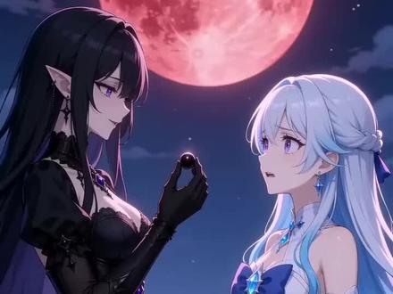 魔法少女被黑化 #豆包AI #堕落少女 #暗黑风动漫 #ai二次元创作 #二次元美少女