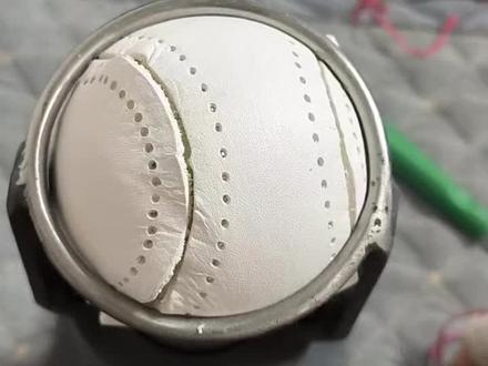 安安静静居家做手工 倒着缝确实很好缝,而且没有高低针#棒球手工