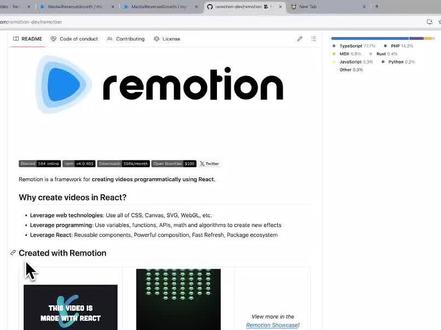 💬 视频真的可以不用手动剪了
我刚刚试了一个玩法👇
用 Remotion + Claude Code,
直接「对话式」生成和剪辑视频。
🎬 它不是传统剪辑软件,而是用代码来做视频
我做了什么?
🧠 跟 Claude 聊一句需求:
「给我做一个贵州茅台过去 20 年营收增长的视频」
几秒后👇
🌶 红色背景的视频已经生成
📊 数据按时间线自动跑起来
不满意?继续聊一句:
「这个红色太难看,换成白色背景」
刷新一下页面——
🎨 背景真的已经换好了
整个过程👇
❌ 没有拖时间线
❌ 没有一刀一刀剪
✅ 全靠对话完成
如果你也被手动剪视频折磨过,
这个真的值得看看。
⸻
#ClaudeCode #开源工具 #效率工具
#内容创作 #短视频工具