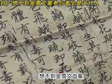 谁能想到金雪文案参与者,竟然是全员大坏人 #雨霖铃