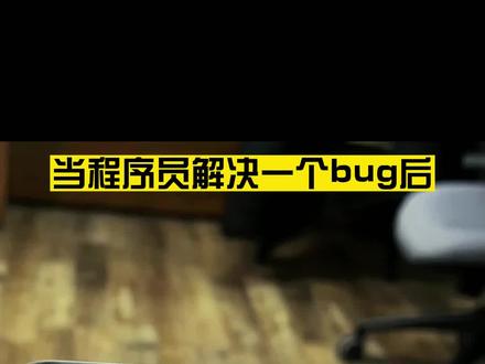 当我解决一个bug后…… #BUG #编程 #大数据#程序员日常 @抖音小助手