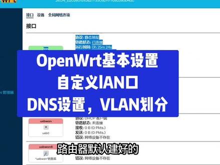 Wrt路由器的基本设置自定义端口设置DNS,vlan划分