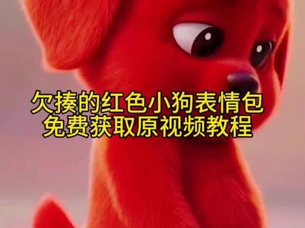 欠揍的红色小狗 红色小狗表情包红色小狗小狗#剪映#欠揍的红色小狗#红色小狗#红色小狗