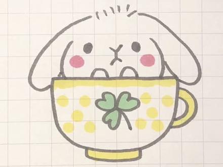 垂耳兔简笔画~ #简笔画 #简笔画教程