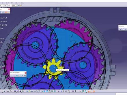 行星齿轮 - 第二部分 - Catia v5培训 - DMU 仿真 #行星齿轮 #DMU #CATIA