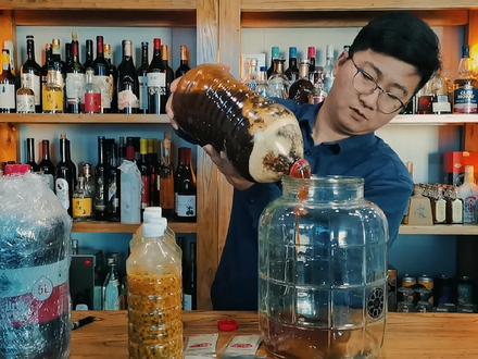 天花板级别,配比超详细的百香果蜂蜜酒自酿教程,今儿个它来了 #自酿 #酒