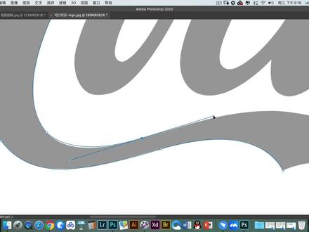 第25节课 3-4钢笔工具描绘可口可乐标志 #PS快速入门教程#ps小技巧#ps教学 #初学ps #ps技能 #ps修图