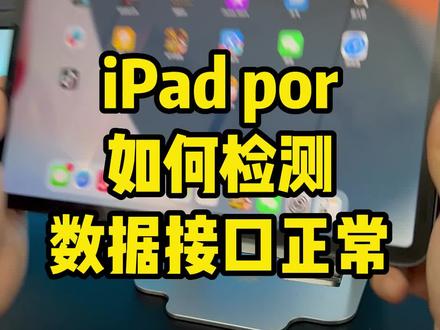 怎么检测自己的ipad的数据接口是不是正常的?每种方法都很使用#ipadpro #浦记 #ipad