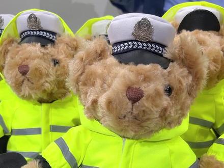 连送三天最后一天!每天5只!首家升级版的雨衣小熊来啦!抓紧机会哦~#警察公仔#交警小熊