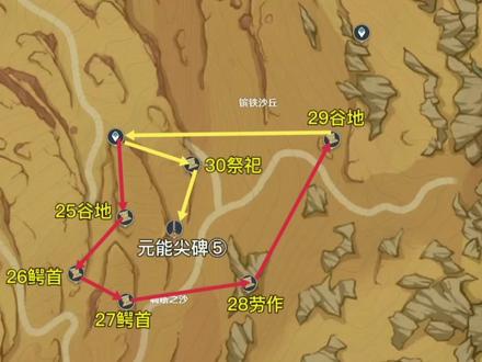 《原神》3.4千壑沙地圣章石全收集(48个)路线⑤#磬弦奏华夜 #原神攻略 #原神创作者激励计划 #原神 #原神与你同行