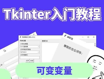 04.可变变量-Tkinter入门教程【Python教程】#编程 #python #教程 #程序员 #IT #Tkinter
