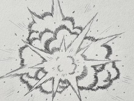 爆炸效果怎么样画#画画#简笔画##画画素材 #零基础学画画 #内容启发搜索