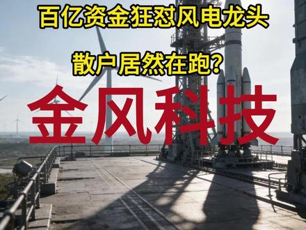 百亿资金狂怼风电龙头,散户居然在跑?金风科技 #金风科技 #股票知识 #理财有风险投资要谨慎
