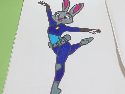 儿童描摹本 疯狂动物城描摹本#儿童描摹本 #亲子手工制作