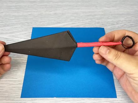 火影忍者武器 飞镖手工折纸教程 帅气飞镖 一起来折飞镖