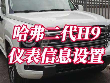 #撸车日常
哈弗二代H9仪表信息设置