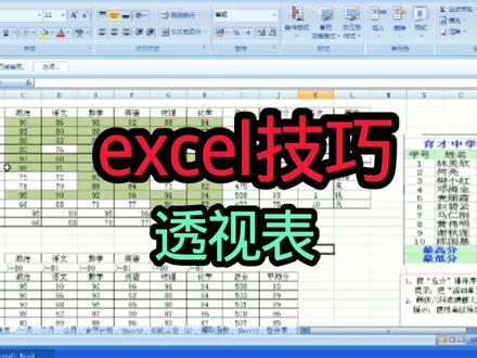Excel透视表的技巧