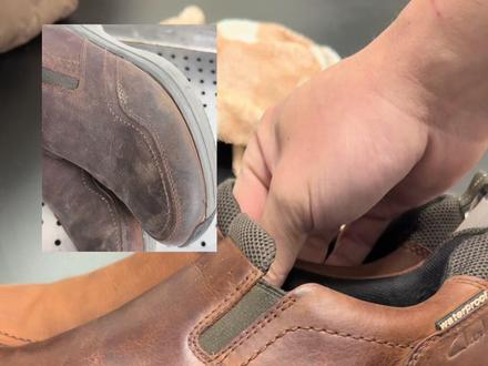 洗鞋 蜡感的牛巴戈鞋子如何清洁,绿瓶洗鞋固色洗涤,鞋子蜡乳抛光#皮鞋翻新 #洗鞋 #手工