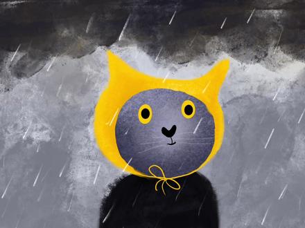 下雨 打雷鸭~ #插画 #画画 #萌画