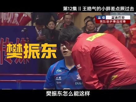 小胖16岁不懂情绪管理,在被王皓3-9逆转后,气得差点厥过去 #樊振东世界第一可爱 #樊振东王皓 #乒乓球比赛 #樊振东