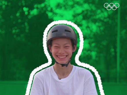 你知道@滑手陈烨 用哪三个词形容滑板吗?#奥运会资格系列赛