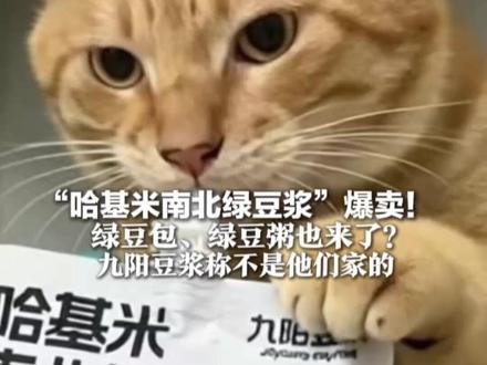 “哈基米南北绿豆浆”爆卖!绿豆包、绿豆粥也来了?九阳豆浆称不是他们家的 尚无人提交“哈基米南北绿豆”商标申请