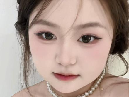 方圆脸都来学这个珠圆玉润妆~ #新手化妆教程 #美妆#潮妆研究所#新年妆容blingbling#珠圆玉润妆