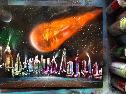 超详细陨石坠落教程,看完还学不会可以找我来聊聊了,喝口水压压惊#小熊无线充电养生壶 #视觉震撼