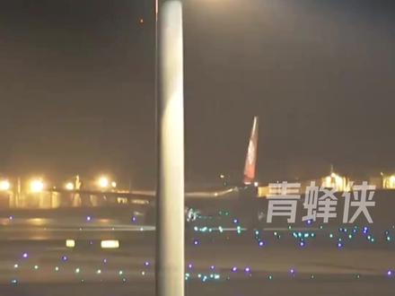 旅日大熊猫启程回家!日本民众追至机场目送飞机升空