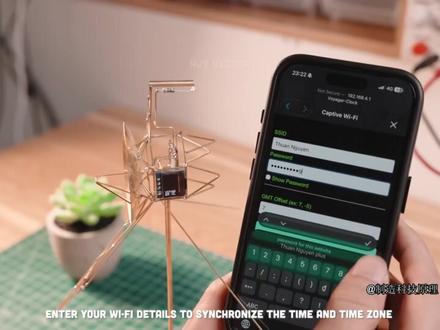 制作了一款旅行者号风格的卫星时钟