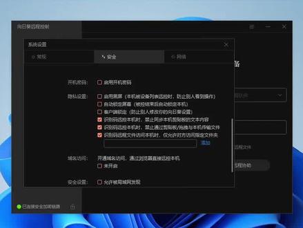 被控端如何限制控制端权限?#办公技巧 #干货分享 #知识分享#向日葵远程控制