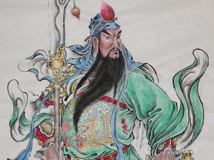 关公立像画法!#人物画 #手绘 #抖出我的艺术 #国画 #原创 #画画