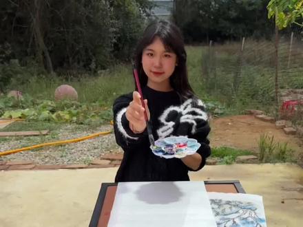 感觉画清明上河图好难!#爱画画的孩子 #绘画过程分享 #清明上河图