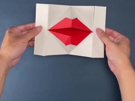 要七夕啦,教大家折个会动的嘴巴~么么哒😘,这回还快吗?#折纸 #七夕 #七夕礼物