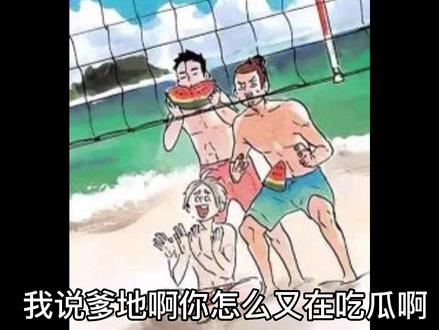 《爱吃瓜的爹地》#排球少年 #泽村大地 #乌野高校排球部 #小排球 #日向翔阳
