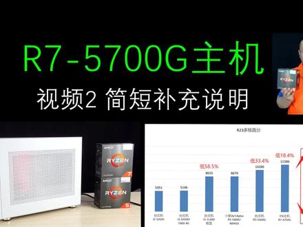 中正评测:锐龙R7-5700G主机,简短补充说明