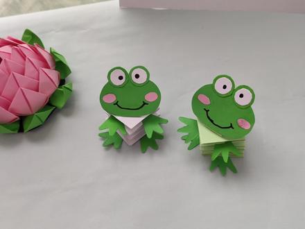 蹦蹦跳跳的小青蛙,好玩又解压 #折纸手工 #小手工视频