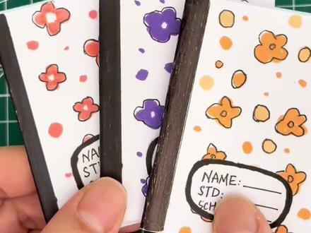 一张A4纸就能做一个迷你小本,可可爱爱的小孩子都很喜欢#亲子手工 #手工 #亲子创意手工 #折纸 #折纸本子