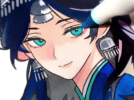 这么美丽的角色有人认识吗? 绘画工具:威思立一代马克笔
#手绘 #超自然行动组 #同学一起超自然吗 #巫铃儿 #画画
@李老师漫绘美术用品