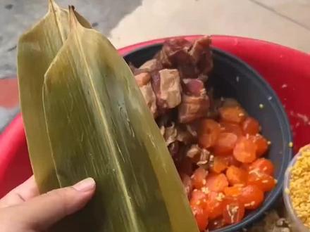 教大家包粽子,简单易学四角粽