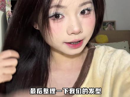 水蒸气转场我也来拍啦 #热水蒸汽变装转场 #化妆 #方圆脸妆容 #化妆分享