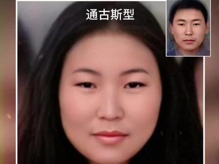 通古斯与长江流域型的长相差异#人种分析