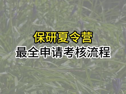 保研夏令营最全申请考核流程 #保研 #保研成功 #保研夏令营 #夏令营