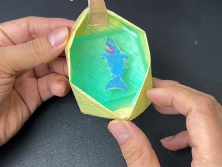 #手工 #一起做手工 跟我一起做好玩解压的小鱼缸