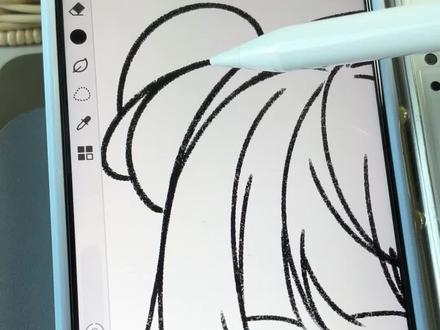 丸子头绘画过程! #手机画画#丸子头#绘画#ooc致歉一切