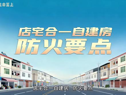 店宅合一自建房防火要点