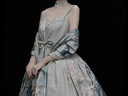 #lolita #lo裙安利 #三坑少女 #油画柄 适合高个子宝宝穿的那必须要是长款油画柄