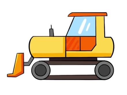 今天我们画铲车#亲子简笔画 #铲车