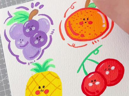 一分钟教会你画可爱的水果🍊
线上美术招生中.
一起打卡画水果#线上美术#线上教学 #创意美术 #儿童画#一学就会的简笔画